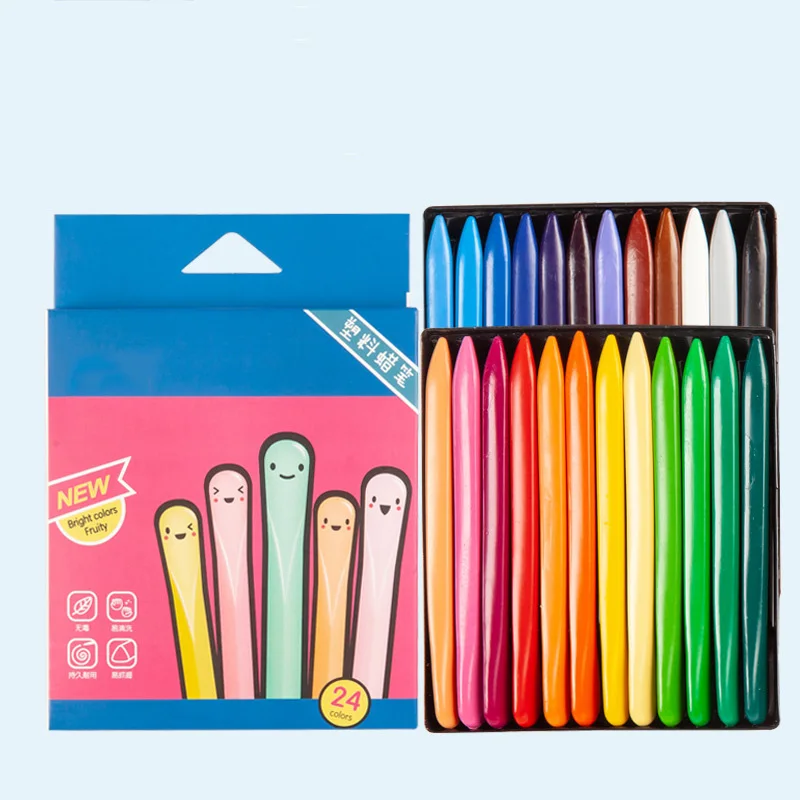 

36 Colors Triangular Crayons Triangular Colouring Pencil for Students Kids Children FP8