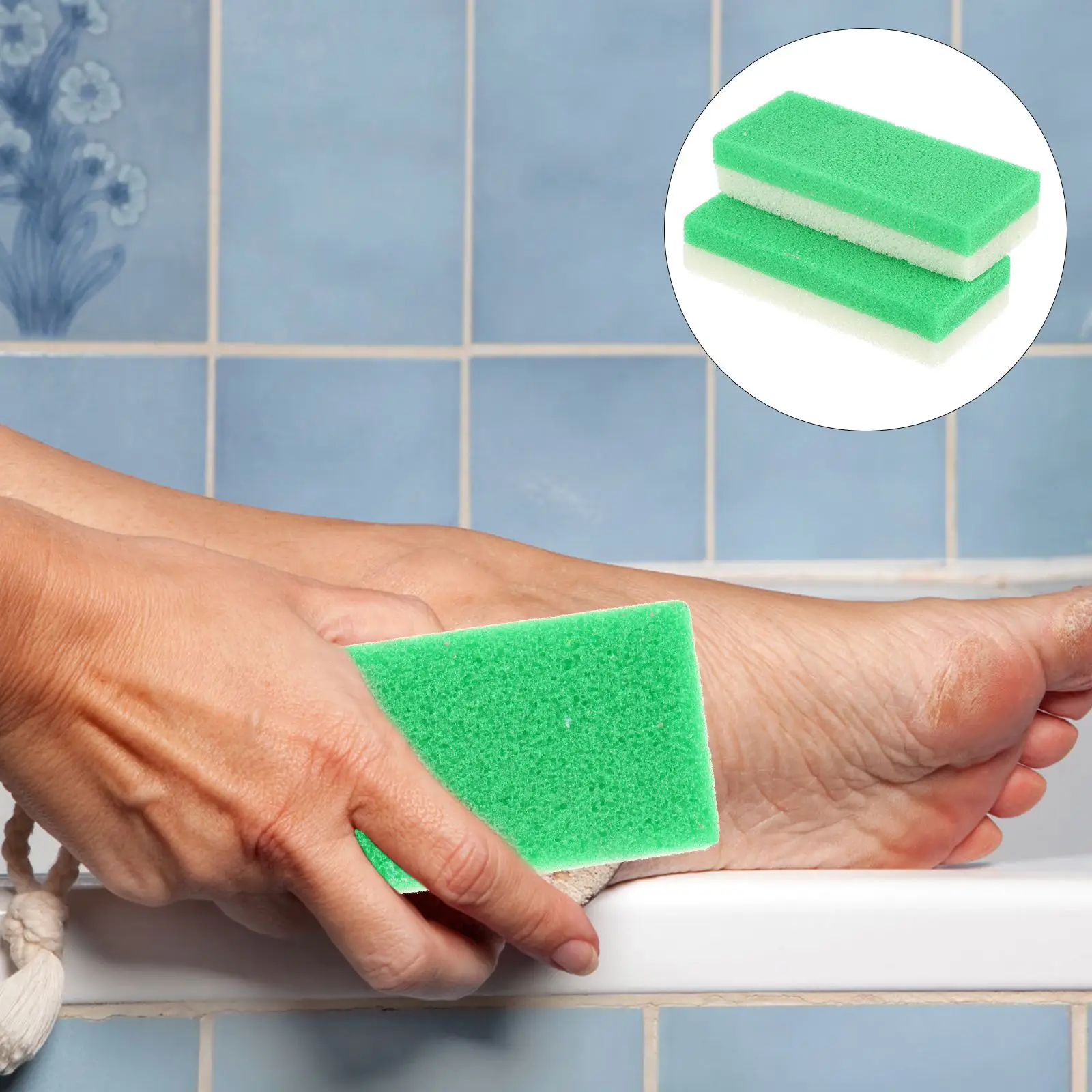 

4pcs Salon Foot Pumice Scrubber for Feet Heal Callus Dead Skin Pedicure Tools