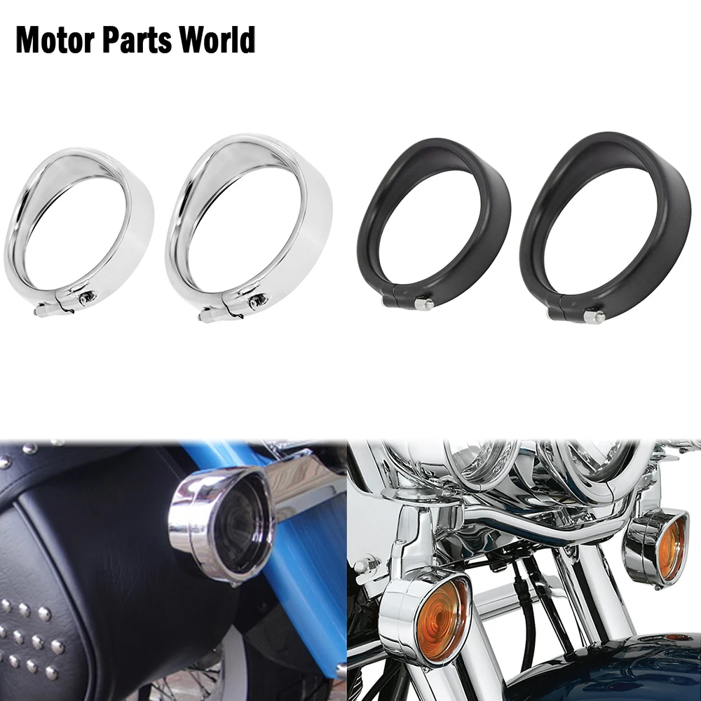 Козырек для мотоцикла Стиль сигнала поворота светильник лампа отделка кольцо с