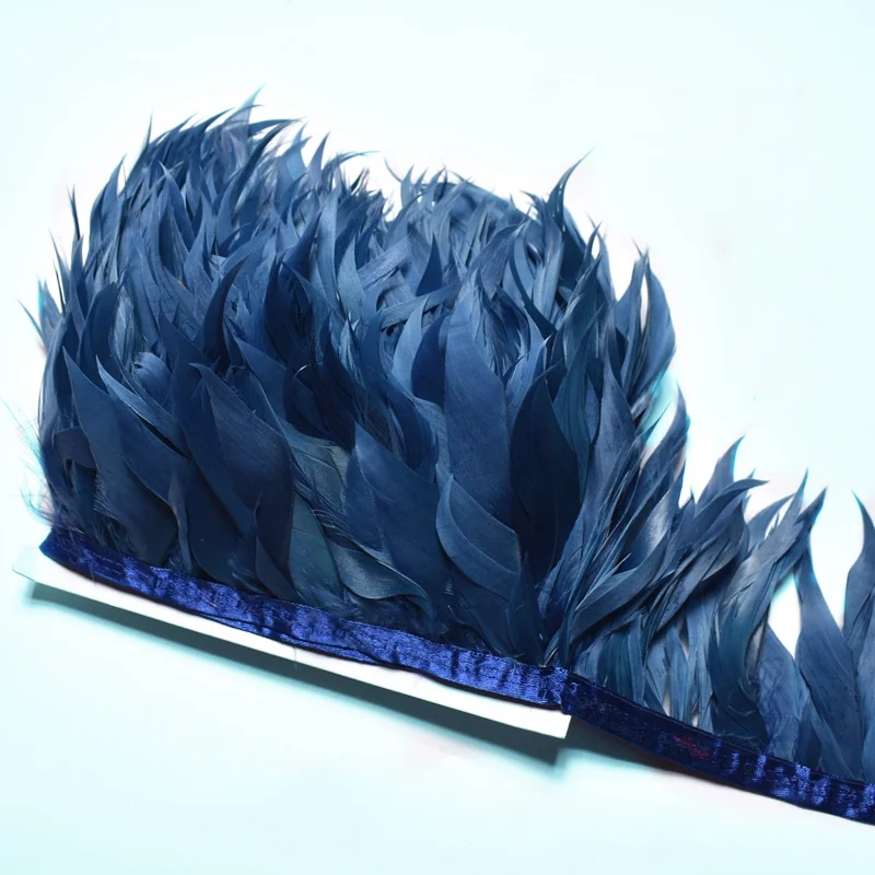 Декоративная лента из гусиных перьев 13 цветов длина 1 м 8-10 см | Дом и сад