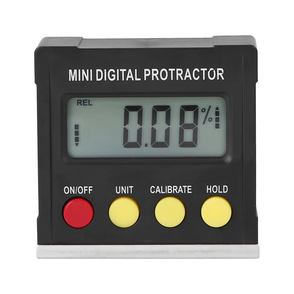 

360 Degree Mini Digital Protractor Electronic Level Box Inclinometer Angle Protractor Ruler Magnetic Base Measuring Tools 50%OFF