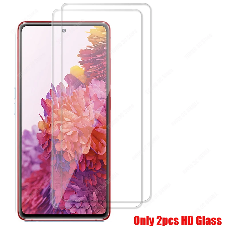 For Samsung Galaxy S20 FE Glass Screen Protector On For Samsung S20 FE Protective Glass Safety Front Tempered Camera Film S 20FE