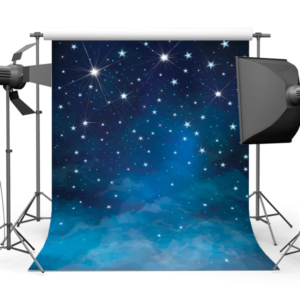 

Mehofoto Night Sky Backdrops for Photography Space Backgrounds for Photo Booth Studio Newborn Baby Shower Props Night City 876