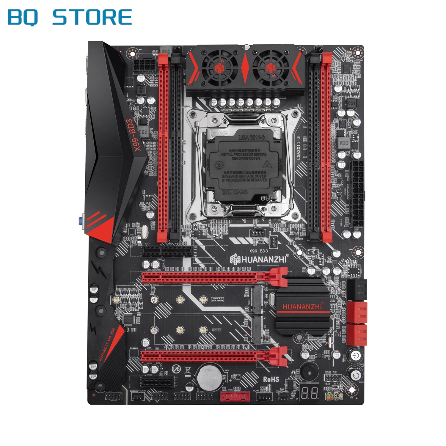 Billig HUANANZHI X99 BD3 V 1,1 X99 Motherboard Intel X99 LGA 2011-3 Alle Serie DDR3 RECC128GB M.2 PCI-E NVME NGFF ATX Server Mainboard