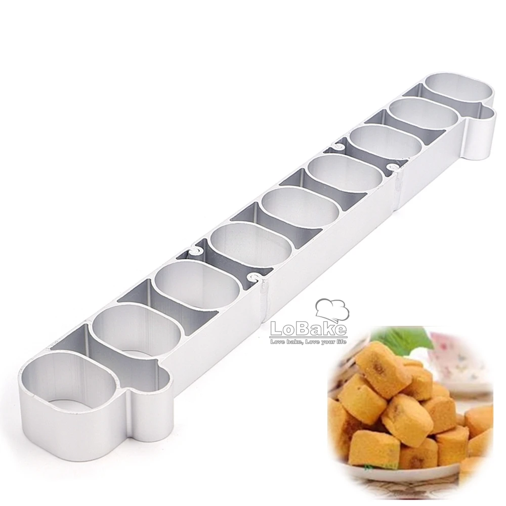 

2.3cm thick design 9 holes pineapple cake pie cookie biscuit cutter aluminium alloy fondant cake mold DIY bakery tools