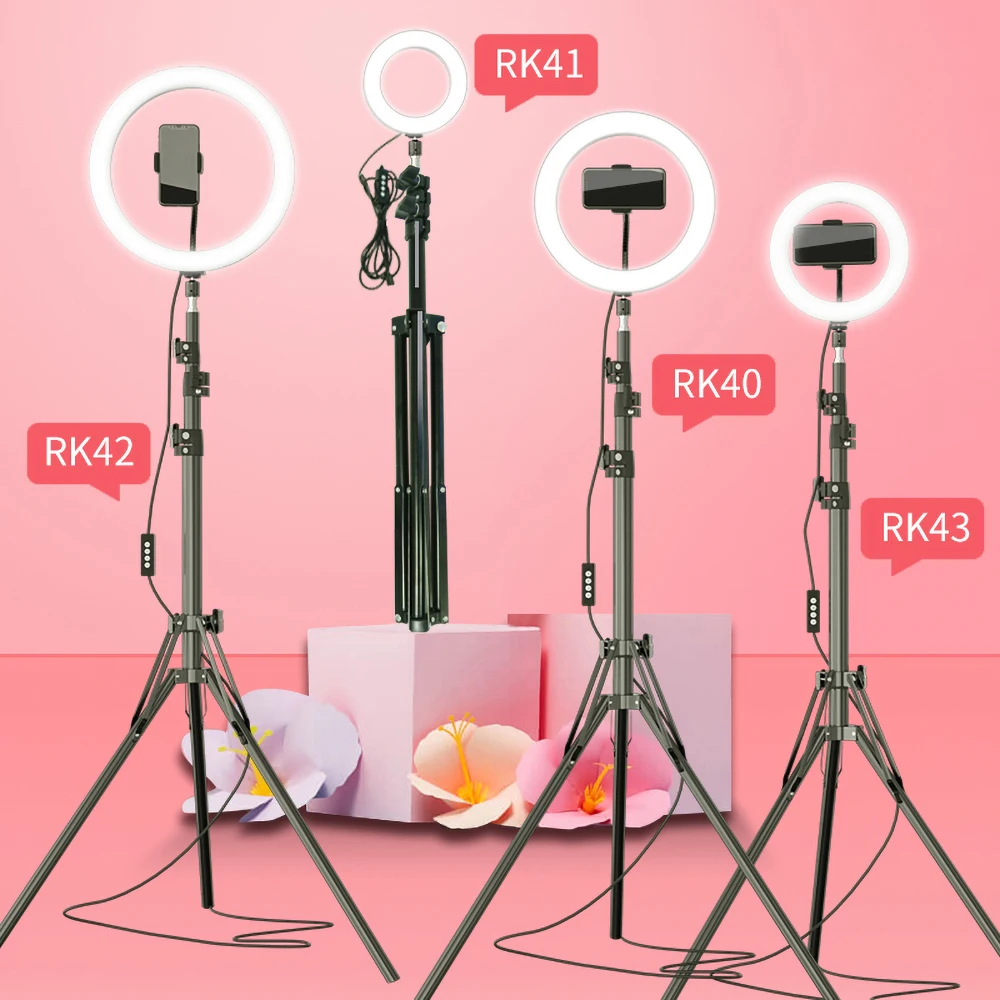 Кольцевой светодиодный светильник для фотостудии оссветильник с регулируемой