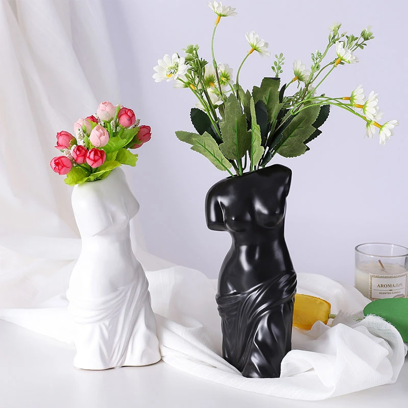 

Creative Modern Ceramic Bust Body Art Crafts Vase Decoration Living Room Study Home Decorat Ornaments