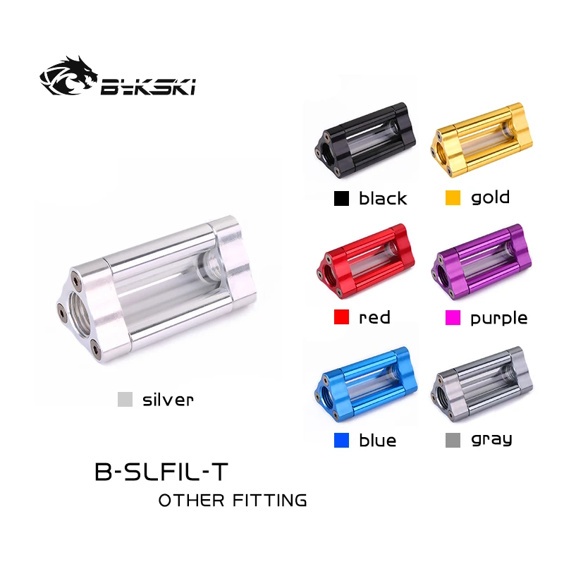 Bykski B SLFIL T акриловый фильтр Boutique несколько цветов G1/4 ''мама Мама фильтрующие