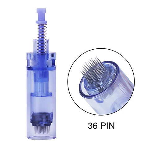 36 Pin 10/50 шт в наборе, иголочный картридж байонет для Дерма ручка Dr ручка A1 Nano/9/12/36/42 стежков на каждые Nano картридж Dr. Pen средства ухода за кожей с микро иглами - Габаритные размеры: 36 Pin