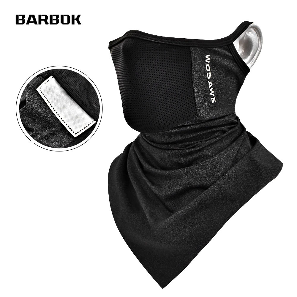 

WOSAWE Ear Hanging Bandana Face Mask with Filter Neck Gaiter Tube Snood Scarf Face Cover Outdoor Balaclava Triangle Scarf