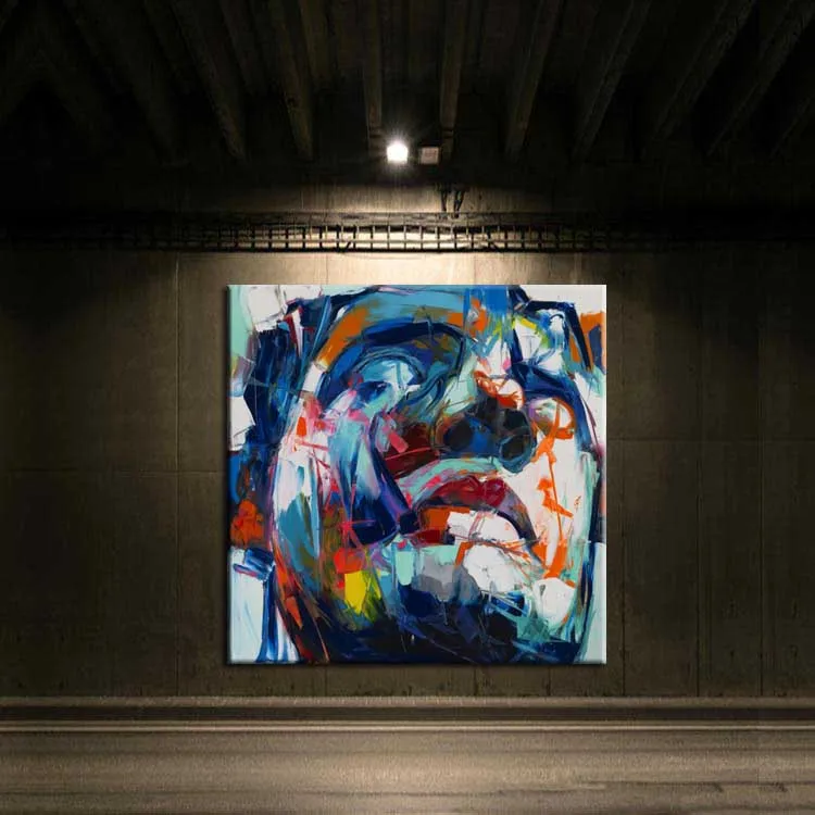 Холст для мужчин и женщин палитра ножей картина ручной работы портрет лица