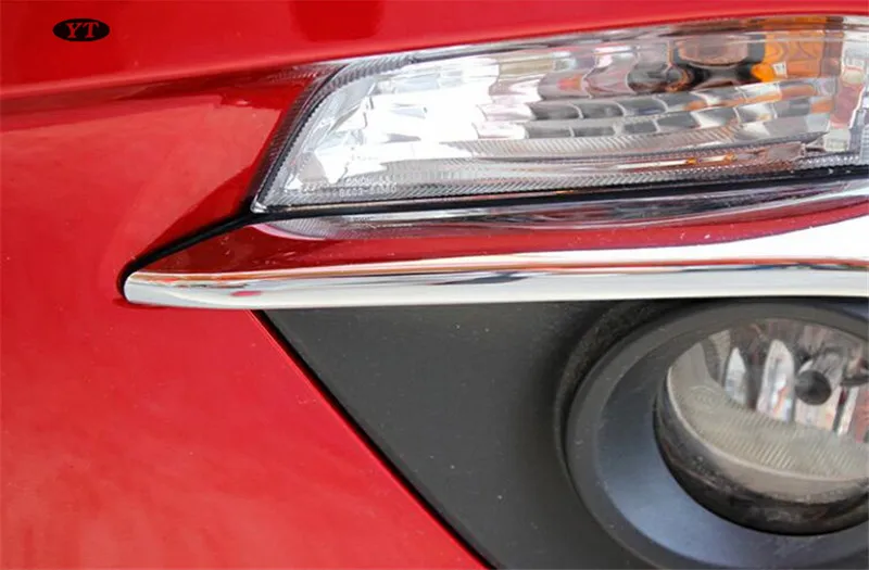 Авто передняя противотуманная фара крышка Держатель фары для mazda 3, abs хром, авто аксессуары,. 2 шт