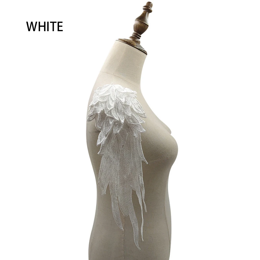 Водорастворимое кружево на цветочной вышивкой крыльями узоры DIY кружевные