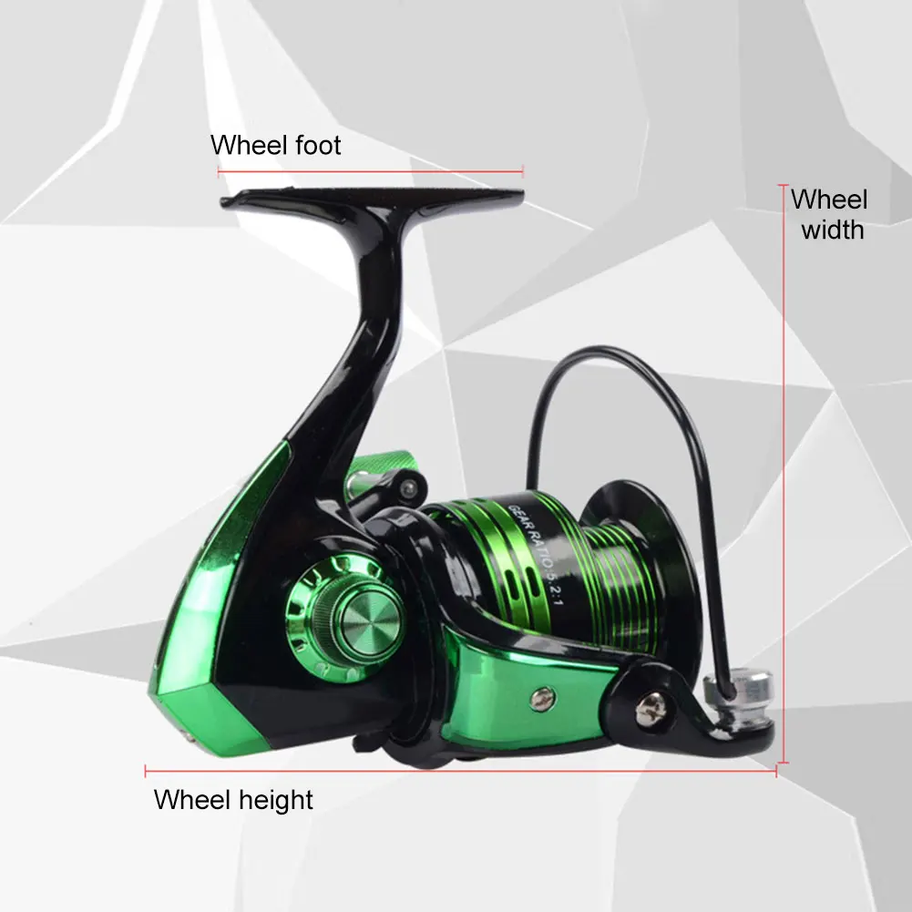 Новая Металлическая спиннинговая Рыболовная катушка снасть складная ручка