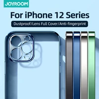 joyroom crystal clear case for iphone 12 pro max mini anti yellowing shockproof full lens coverage protective phone case cover