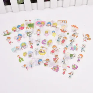 

6pcs Lovely girl pvc sticker Organizer Calendar Diary Book Planner Scrapbook Decoration Diary Sticker papeleria