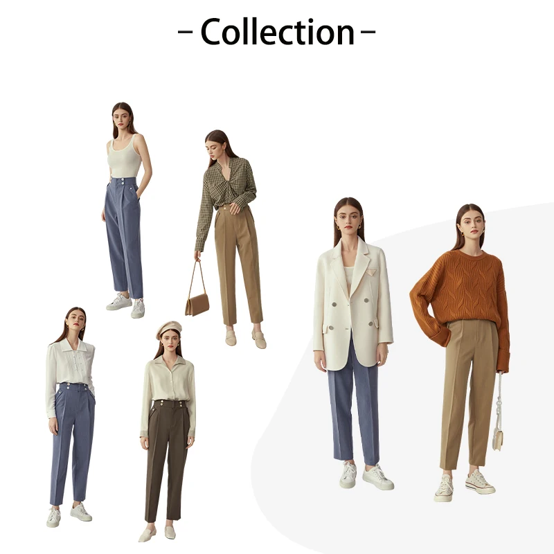 Fansilзанен повседневные брюки с высокой талией Капри для женщин офисные женские