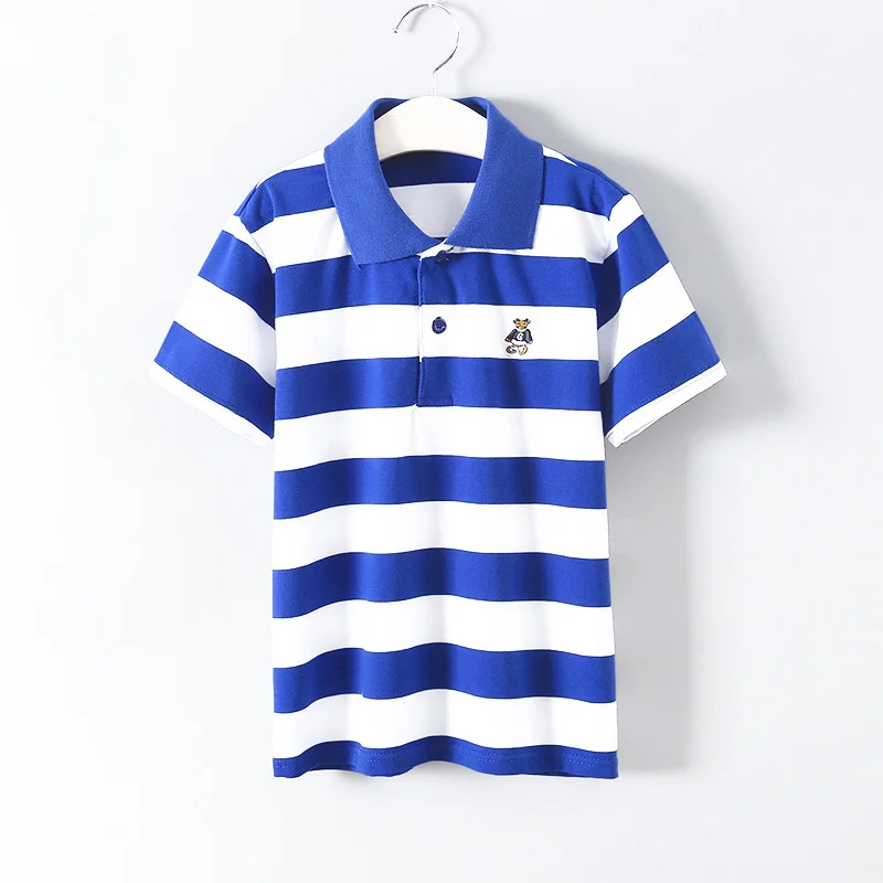 Новинка рубашка с коротким рукавом для мальчиков детские летние хлопковые