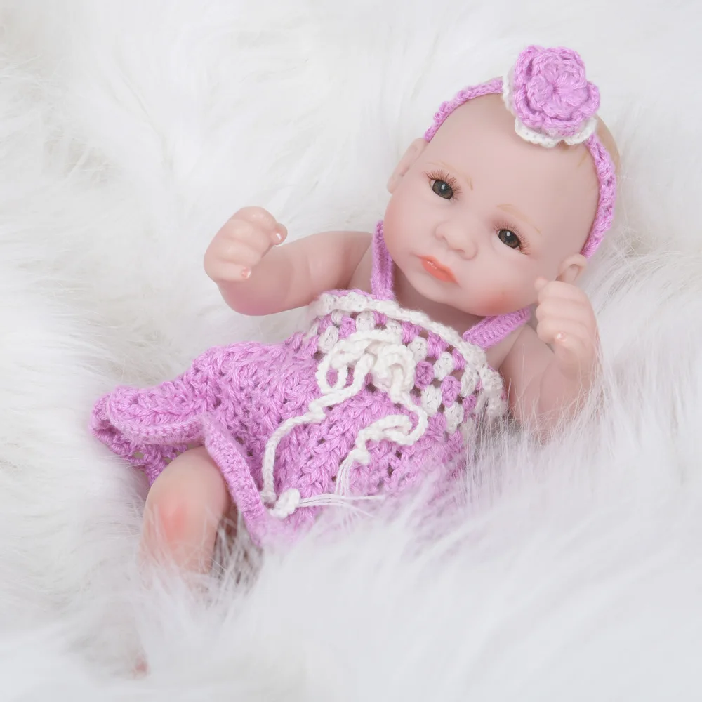 Высокое качество Новое поступление 10 дюймовые Мини куклы Reborn Baby Love силиконовые