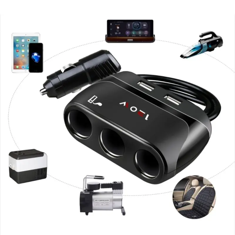 

Car Cigarette Lighter Splitter Adapter Dual USB Charger for Cellphone Tablet GPS M5TB