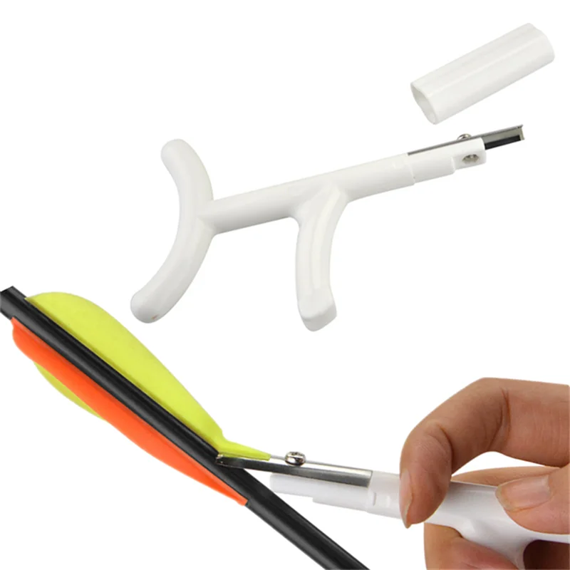 1 шт. скребок для стрельбы из лука стрел зачистки лопатки удаления лопатка перьев