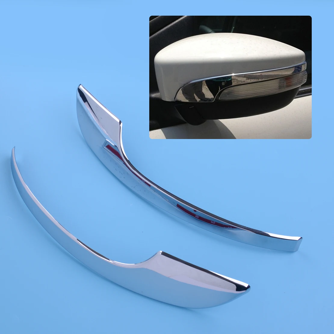 2 шт автомобиля заднего вида для боковой двери зеркало литье Крышка отделка