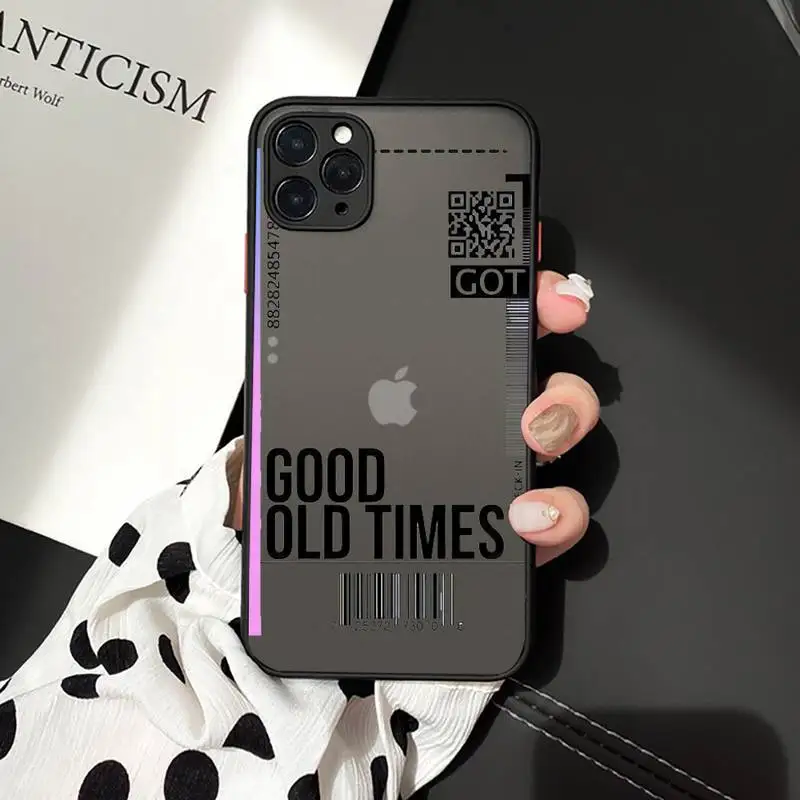 

AIR Tickets Travel Label Country Phone Cases matte transparent For iphone 7 8 11 12 plus mini x xs xr pro max cover