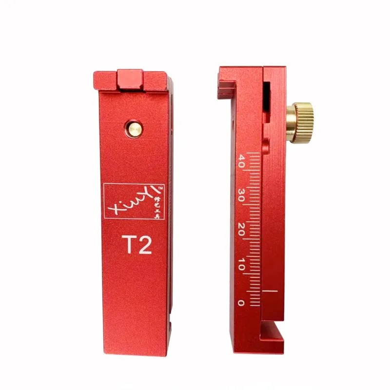 

T1 / T2 Aluminum Alloy Depth Measuring Ruler Saw Tooth Gauge Depth Gauge Wood Tenon Ruler Woodworking Tools