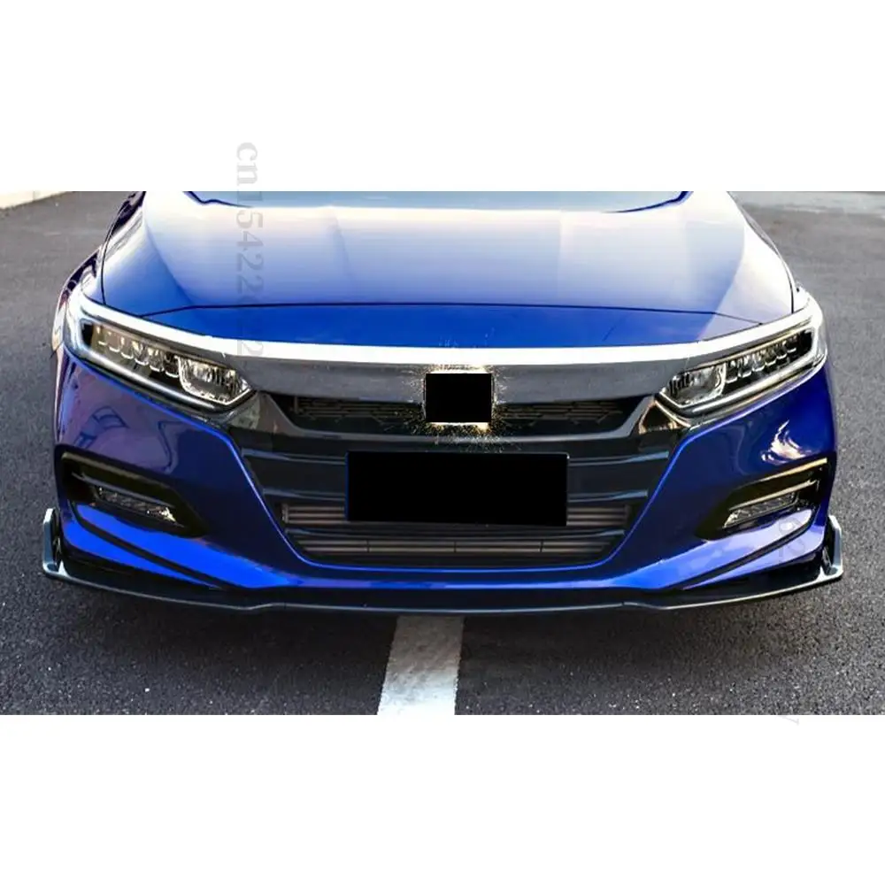 front bumper lip chin guard decoration tuning exterior part trim styling facelift for honda accord 2018 2019 2020 free global shipping