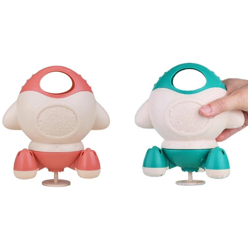 

03KD Bath Toy Water Spray for Swimming Pool Bathtub Cartoon Rocket Interactive Toy Educational Toy Non Fade for Baby Infant