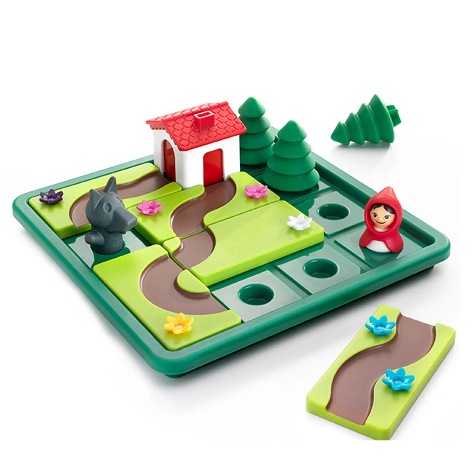 Montessori Cartoon Little Red Riding Hood Parent-child Puzzle Early Educational Intellectual Logic Thinking Board Game Toys Gift | Игрушки и