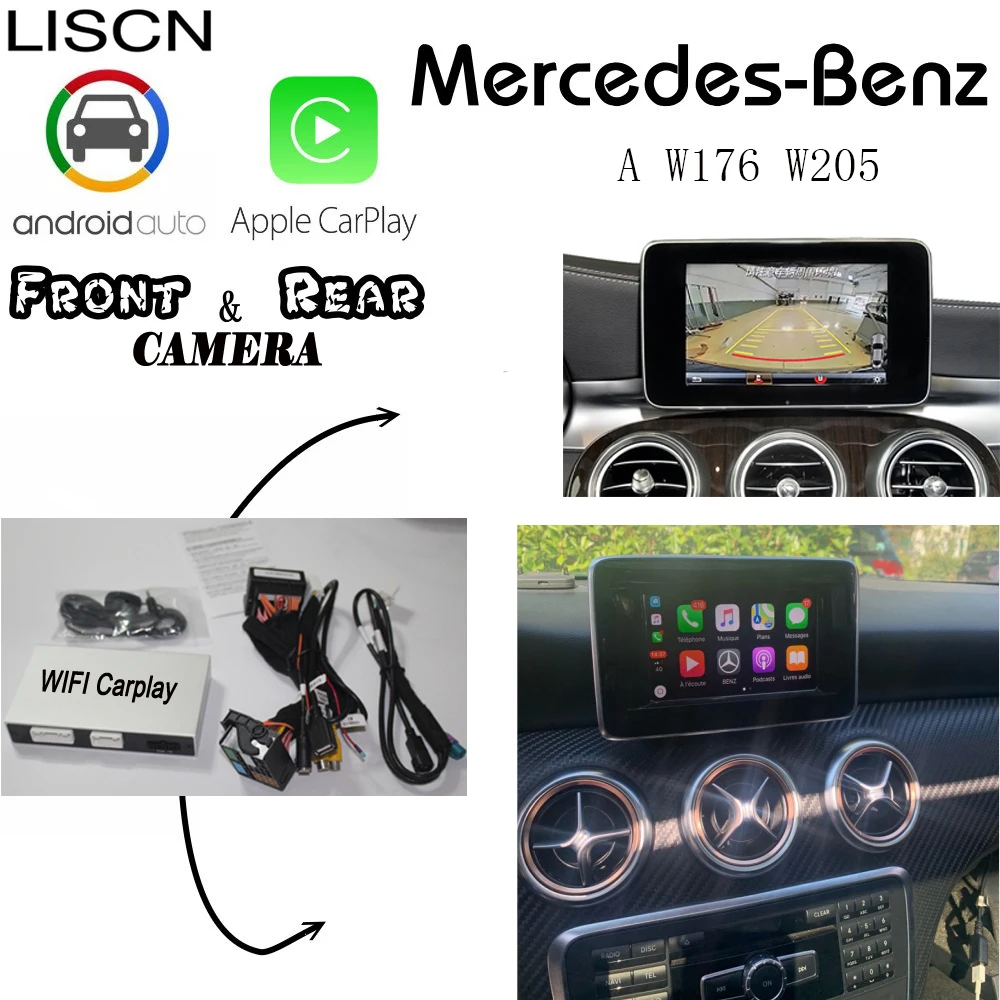 Для Mercedes Benz A W176 W205 ngt Carplay коробка задняя камера Android Авто carlife adapte интерфейс экран дисплей Улучшение