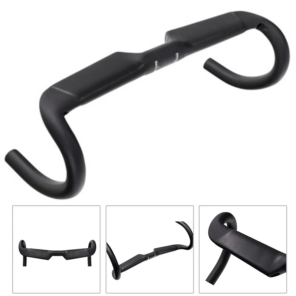 

Road Bicycle Handlebar 31.8mm Non-Slip T800 Full Carbon Fiber Lightweight Racing Drop Matte Bar 400/420/440mm Length
