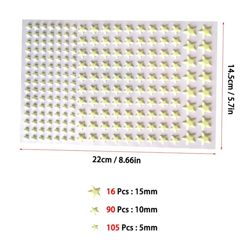 

2Pcs/set 3D Bubble Luminous Wall Sticker Wall paper DIY Dots Luminous Wall Sticker Bedroom Glow in Dark Fluorescent Home Decor