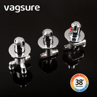 split 3 piece thermostatic massage bathtub mixer tap waterfall thermostatic shower bath faucet for bathtub spa and shower