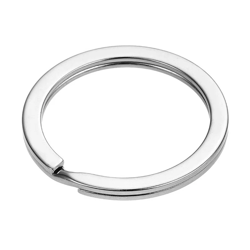 

10pcs/lot Stainless Steel Hole Key Ring Key Chain 20/23/25/28/30/33/35mm Women Steel Round Split Cute Keychain Gifts for Men