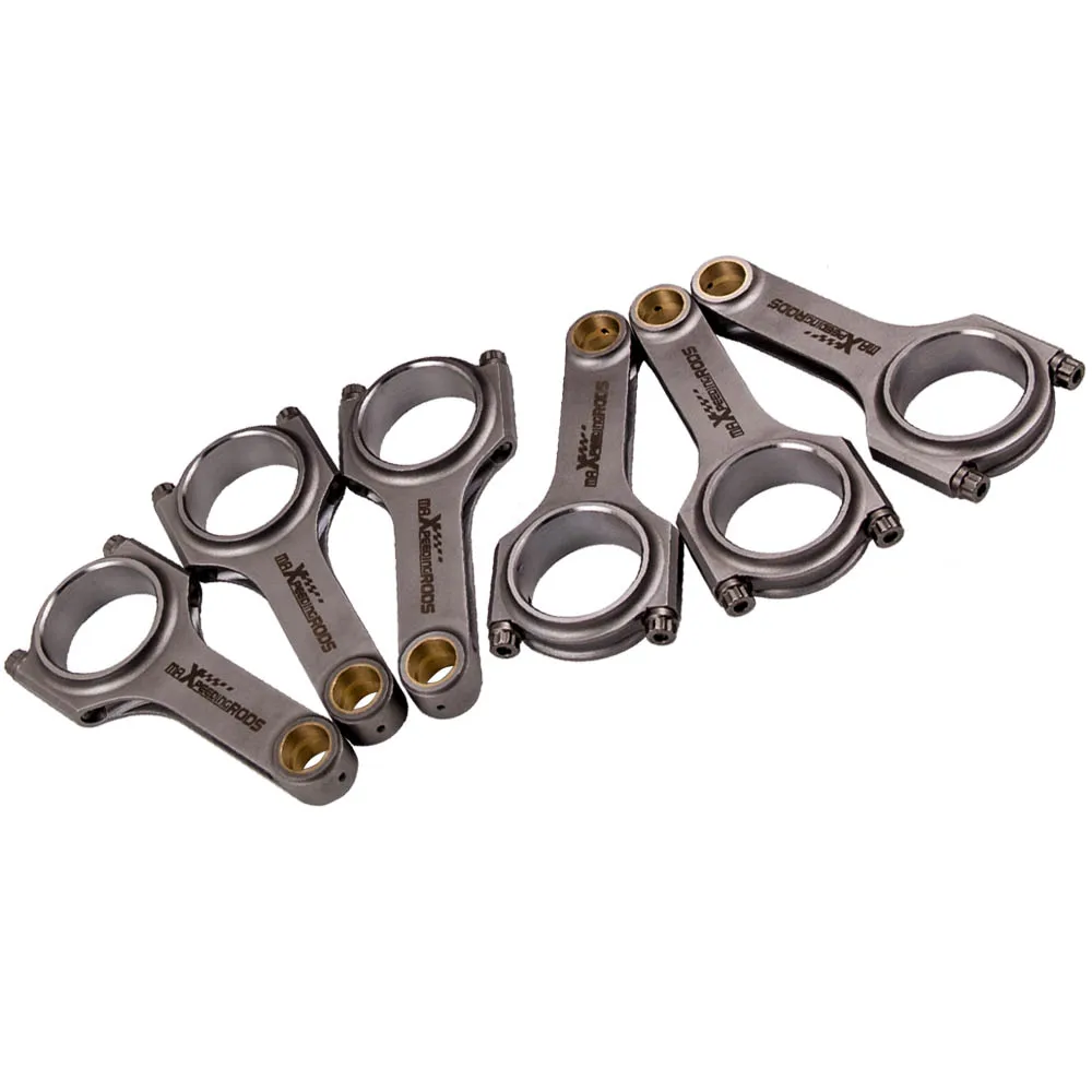 

Forged H-Beam Connecting Rods Conrods for BMW N54B30 3.0 E90 E91 E92 Genuine ARP 2000 3/8" bolts 6pcs