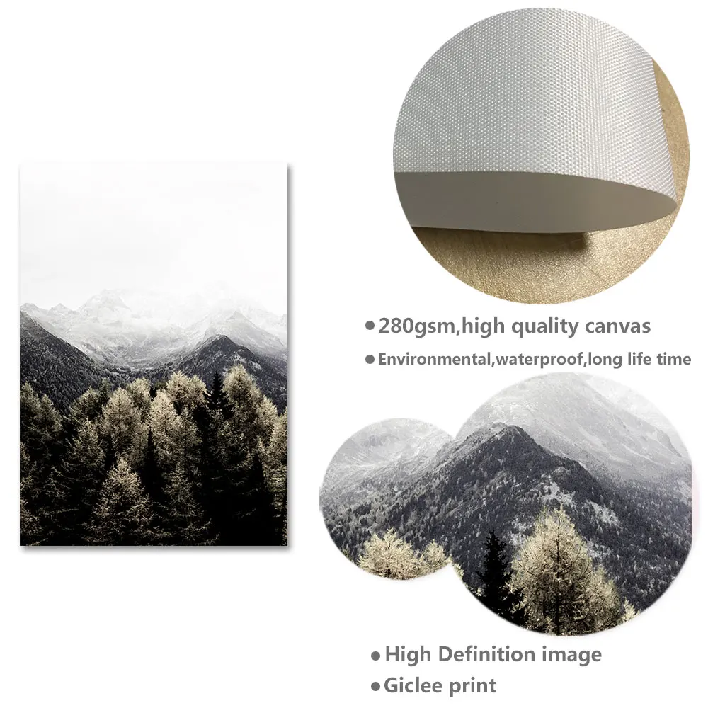 

Scandinavian Decoration Canvas Painting Calligraphy Mountain Road Tourism Poster Nordic Nature Landscape Print Wall Art Picture