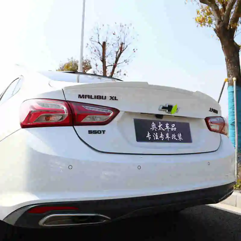 Спойлер для Chevrolet Malibu XL 2016-2022 года глянцевое заднее крыло из углеродного волокна