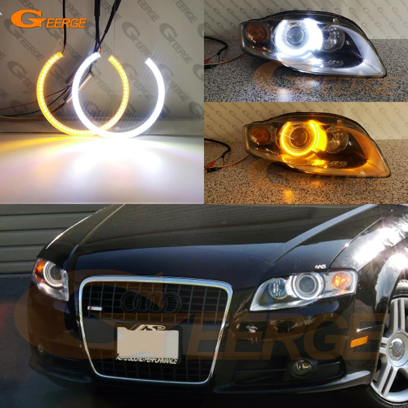 Для Audi A4 S4 RS4 B7 2005 2006 2007 2008 2009 ультра яркий двойной цвет переключение Дневной