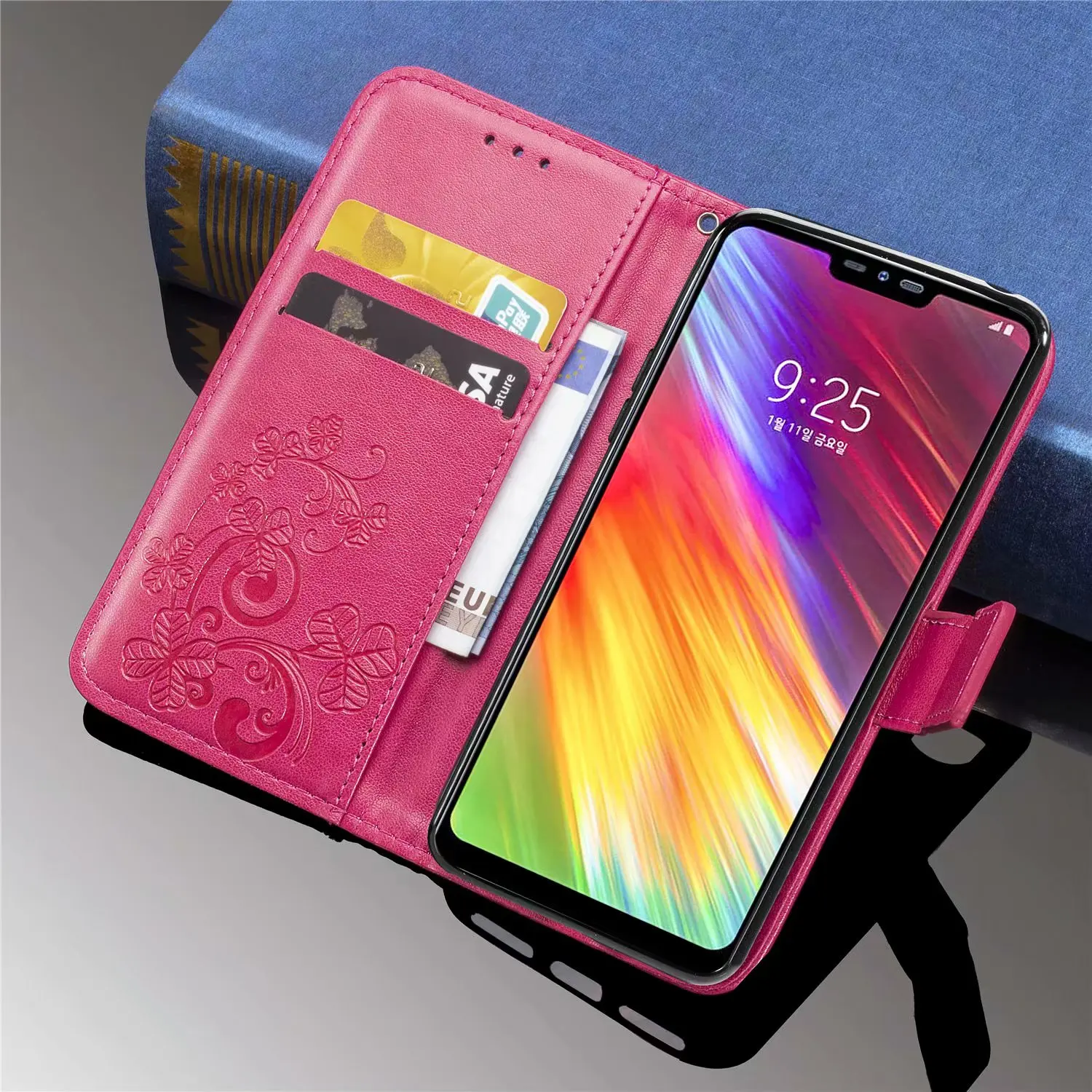 Leather Wallet Phone Case For LG K8 K10 2017 Q6 Q7 Q9 2018 G7 G8 ThinQ Fit K9 K11 X Power 2 3 K30 K50 Q60 Stylo Flip Stand Cover |