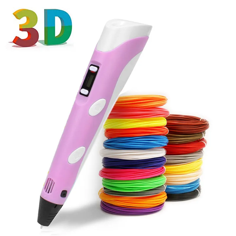 3D Ручка принтер ручка для рисования 3d-карандаш печатающая с 100 м PLA-филаментом