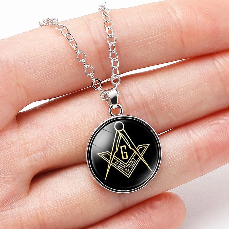 Ожерелье из масонского сплава подвеска Freemason illumin сатанизмское ожерелье для