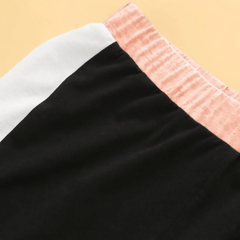 SHEIN Kiddie/укороченный топ с тропическим принтом и байкерские шорты для маленьких девочек, г., летняя одежда без рукавов для активного отдыха обтягивающие комплекты