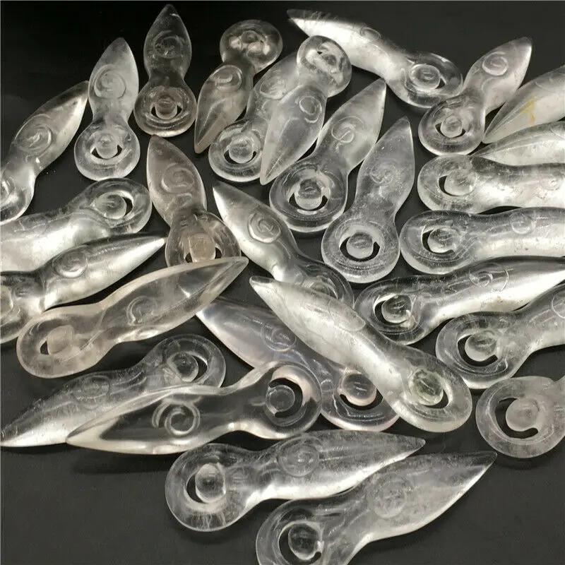 

Естественный белый кристаллический конус богини