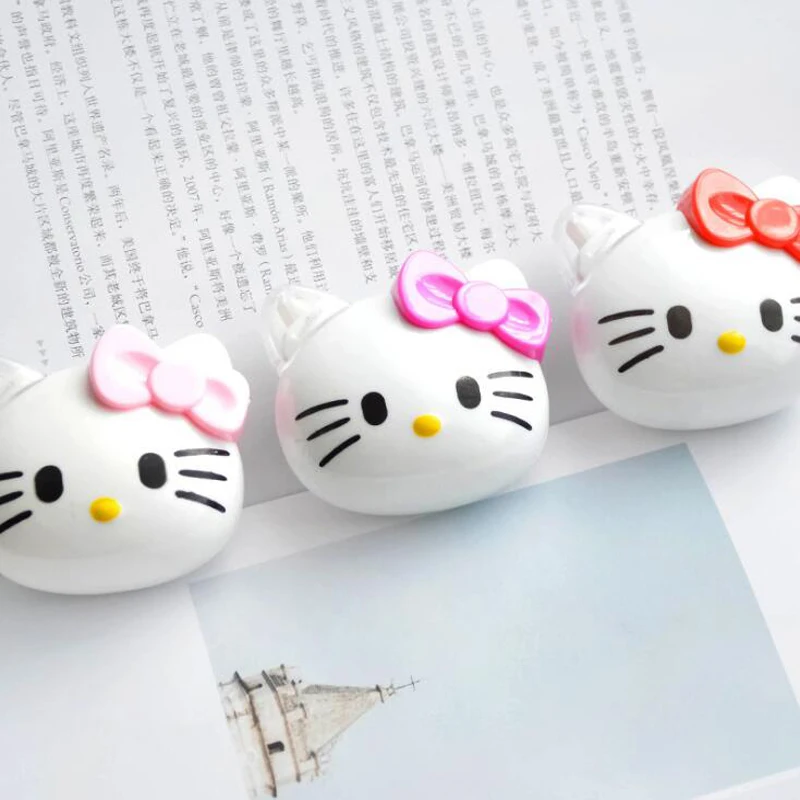 Корректирующая лента Kawaii Hello Kitty с мультяшным изображением головы кошки