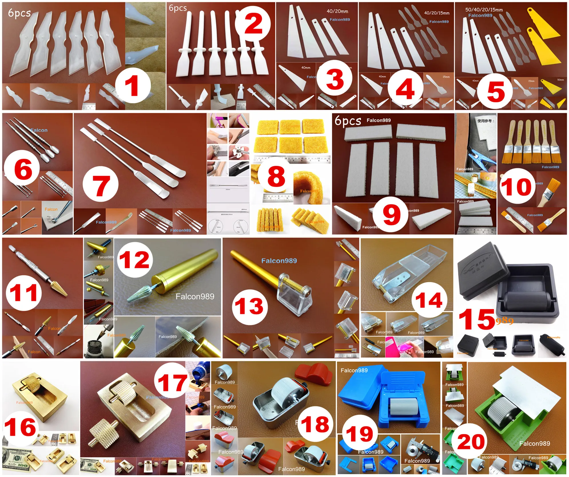 20 видов кожаных ремесел столешница Pro Edge окантовка покраска роликовый аппликатор