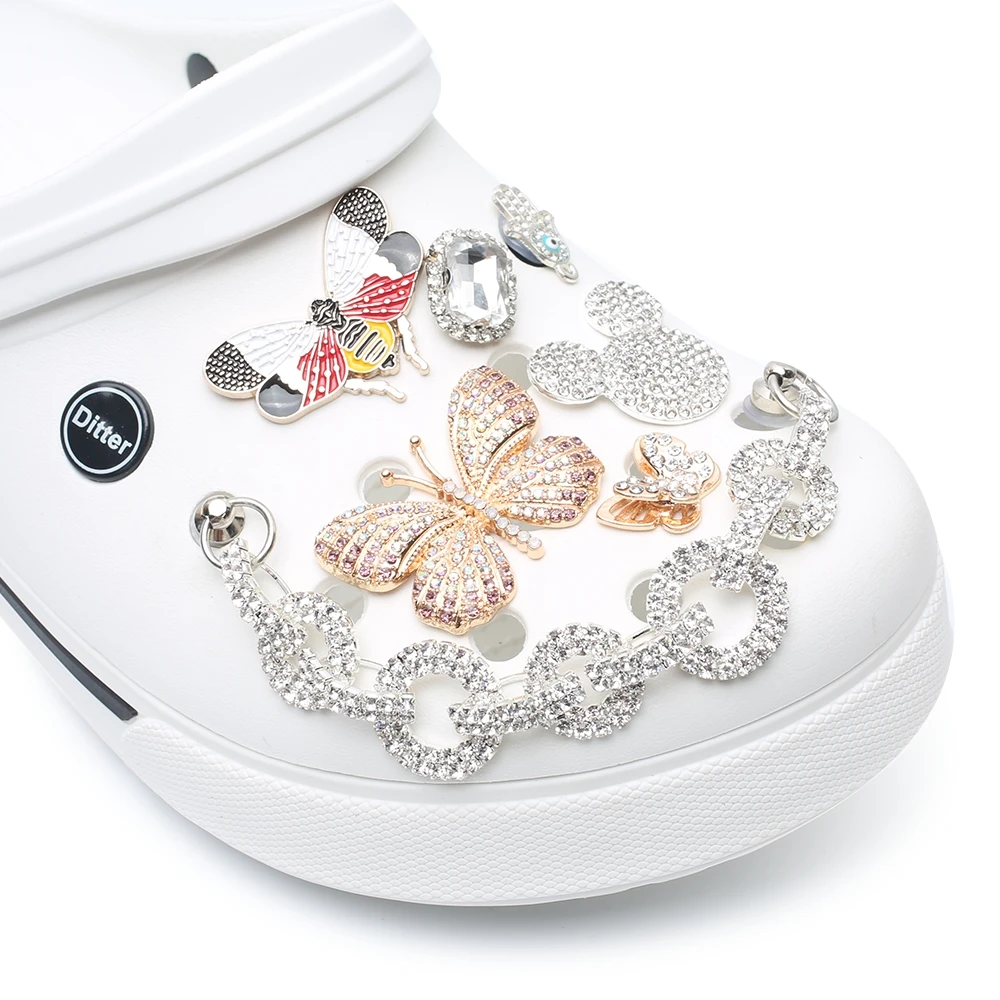 1 шт. Новинка дизайнерская цепочка Брендовая обувь Дизайнерские Кроксы украшения