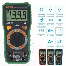 AN819A цифровой мультиметр AC/DC тестер напряжения Амперметр
