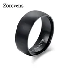 Модное мужское черное титановое кольцо KOtik, матовая отделка, классическое обручальное кольцо, ювелирные изделия для мужчин, обручальные кольца